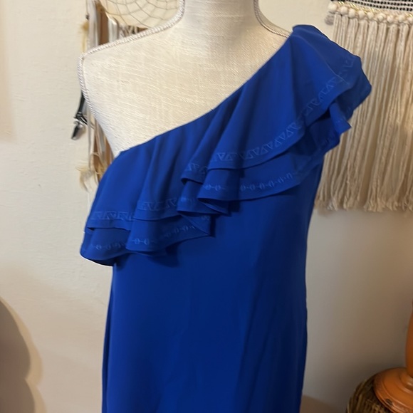 Blue One Shoulder Mini Dress by Apt 9 / Size Medium - Picture 3 of 8